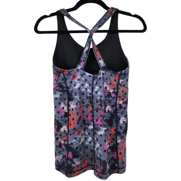 Lululemon Luxetreme Shelf Bra Hip Length Kanto Catch Me Purple Tank Top Size 6 - Picture 4 of 4